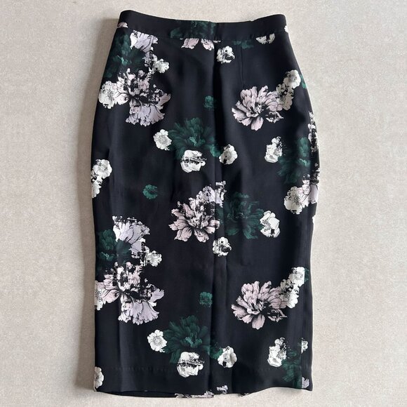 A.L.C. Floral Print Bell Pencil Skirt in Black ASO Spencer Hastings - Picture 5 of 11